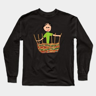 Basket Weaving Long Sleeve T-Shirt